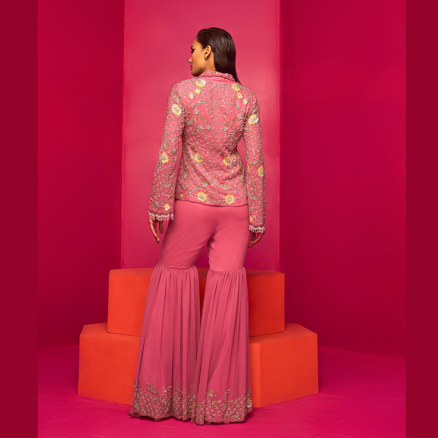 Blush Pink Blazer Set